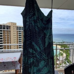 IOLANI Made in Hawaii Tropical Maxi Swing Dress L